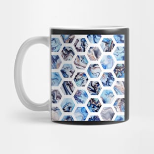 Marble hexagons Mug